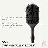 Denman D83 Large Paddle Hairbrush Black Gentle Styling Detangling Blow Drying view 2