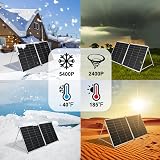 DOKIO 200W Foldable Portable Solar Panel with 20A Controller Kit view 7