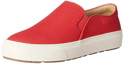 Amazon Essentials Women's Comfortable Slip on Sneaker, Red, 9.5