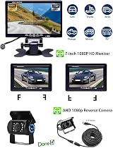 SEMHALL 1080P Reversing Camera Kit 7" LCD HD Night Vision 15M Cable 12-24V view 4