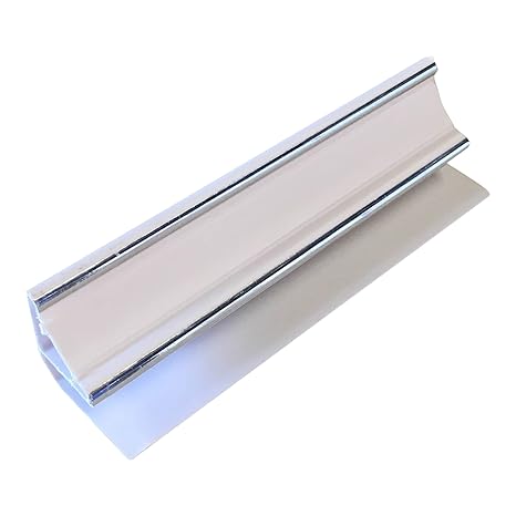White Silver Coving 8mm Trim For Bathroom Ceiling Cladding