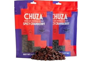 CHUZA Spicy Dried Cranberries, Mexican Snacks Chili Cranberry Dried Fruit, Spicy Mexican Candy for Adults and Children, Natural Dried Cranberries-2 Pack