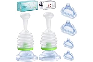 AODENN Anti Choking Device,Choking Rescue Device for Kids and Adults,Choking Rescue Device,Choking Device for Kids and Adults,Portable Suction Rescue Device（2 Sets