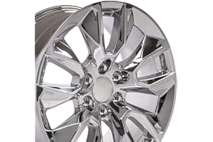 OE WHEELS LLC OE Wheels CV32 20 Inch Rims Fit Silverado 1500 RST Style 6x139.7 20x9 Chrome - Hollander 5916 (Set of 4)