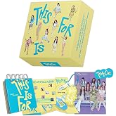 TWICE - The 4th Full Album THIS IS FOR CONFETTI Ver. Out Box + Mini Book + Mini R + Keyring + Folded Poster + Sticker + 5 Extra Photocards