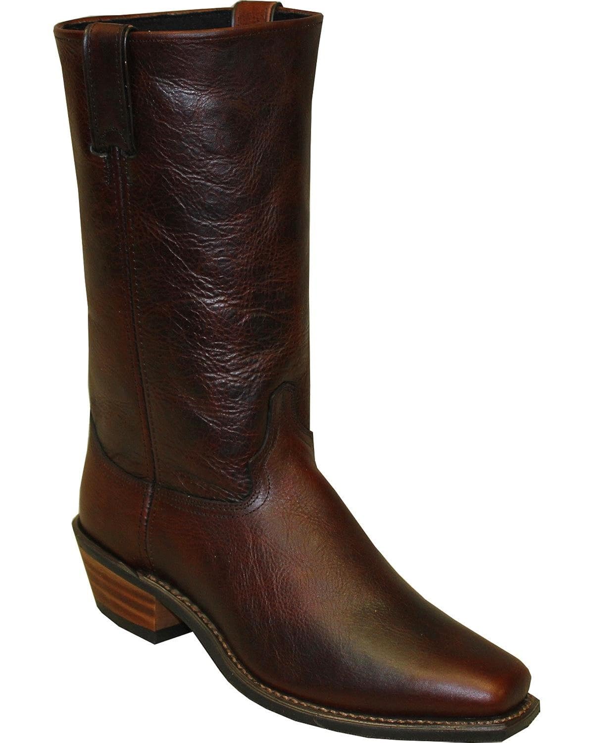 Abilene Mens 12 Flat Top Cowhide 