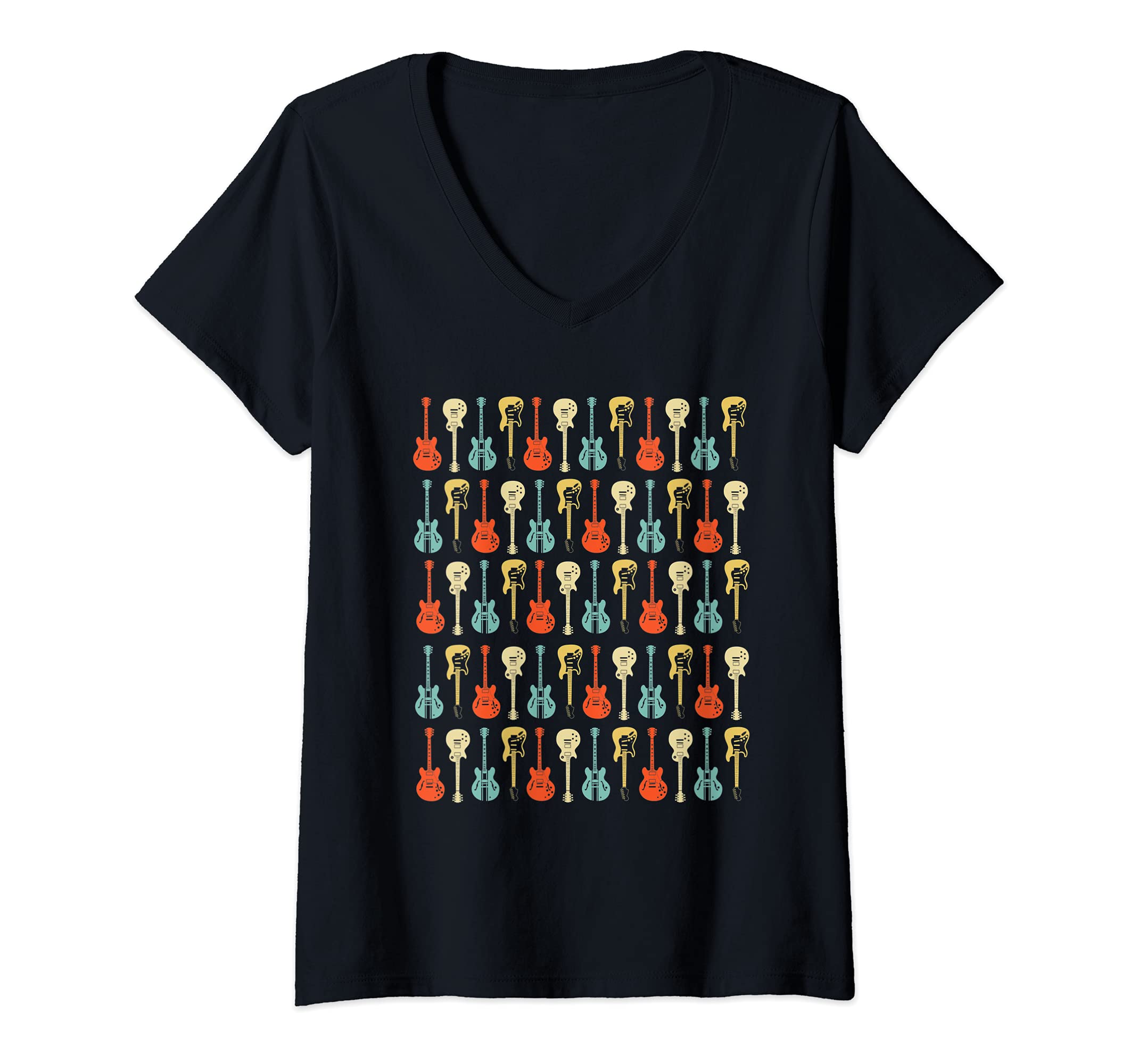 Womens Guitaraholic Guitar design for Guitar Player V-Neck T-Shirt