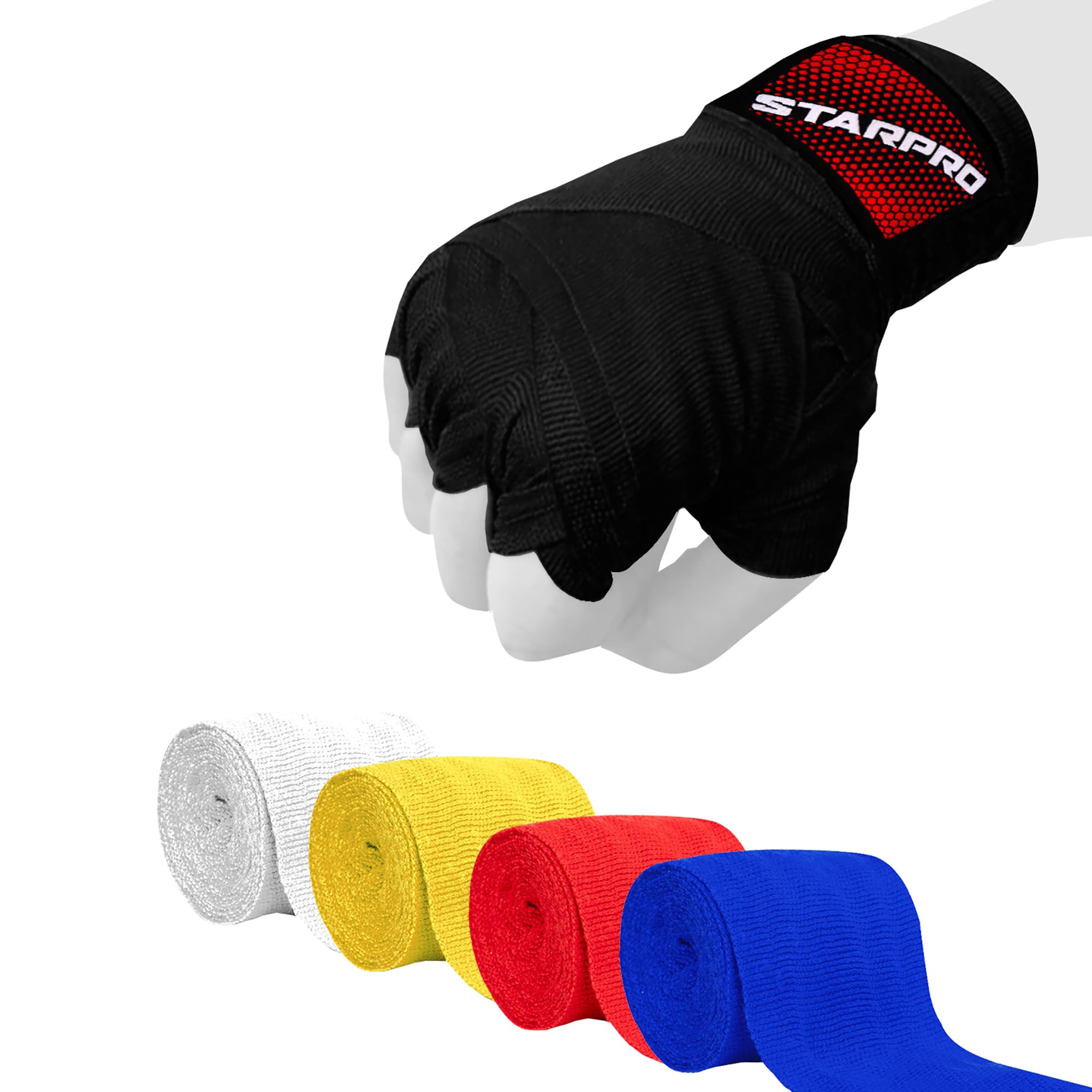 Starpro Classic Boxing Hand Wraps – Thumb Loop Strap | Traditional Wrist Wraps for Men, Women & Kids in Multiple Colours