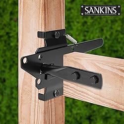 SANKINS Self-Locking Gate Latch Heavy Duty for