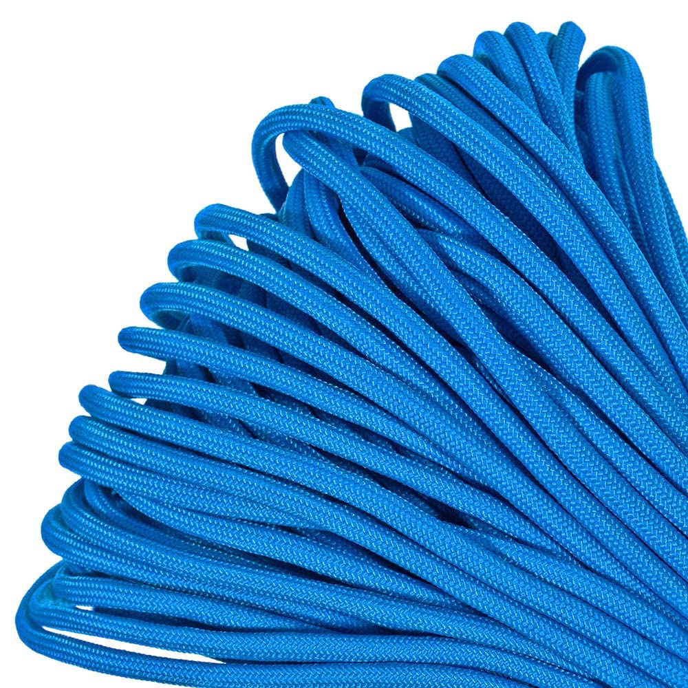 PARACORD PLANET 50 feet Mil-Spec Commercial Grade 550lb Type III Nylon Paracord Colonial Blue