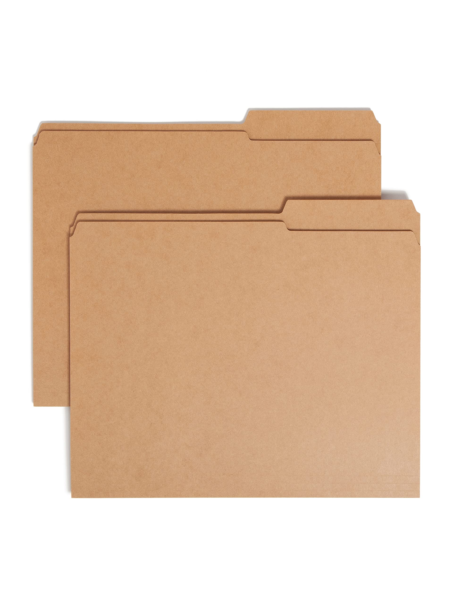 Smead File Folder, Reinforced 2/5-Cut Tab Right Position, Guide Height, Letter Size, Kraft, 100 per Box (10786)