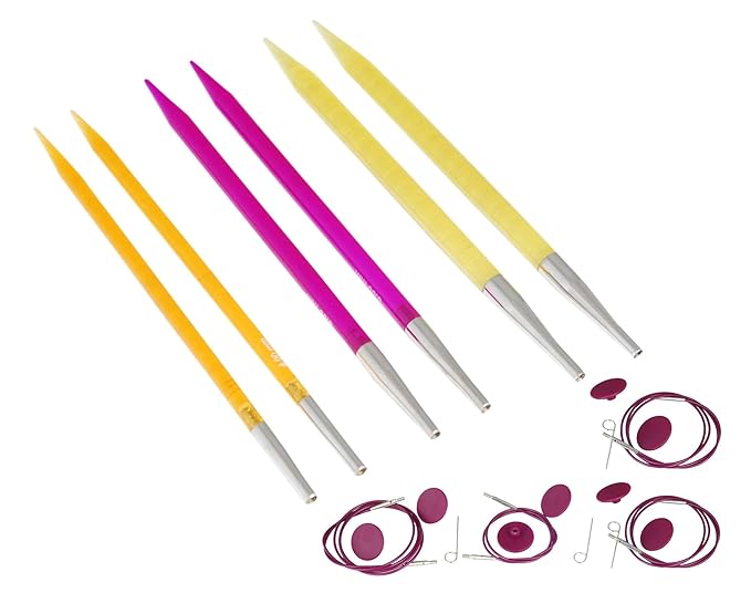 KnitPro 50616 Nadelspitzen Set Spectra Trendz Multicolor Starter