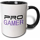 3dRose computer pro-gamer in black and purple Mug, 11 oz