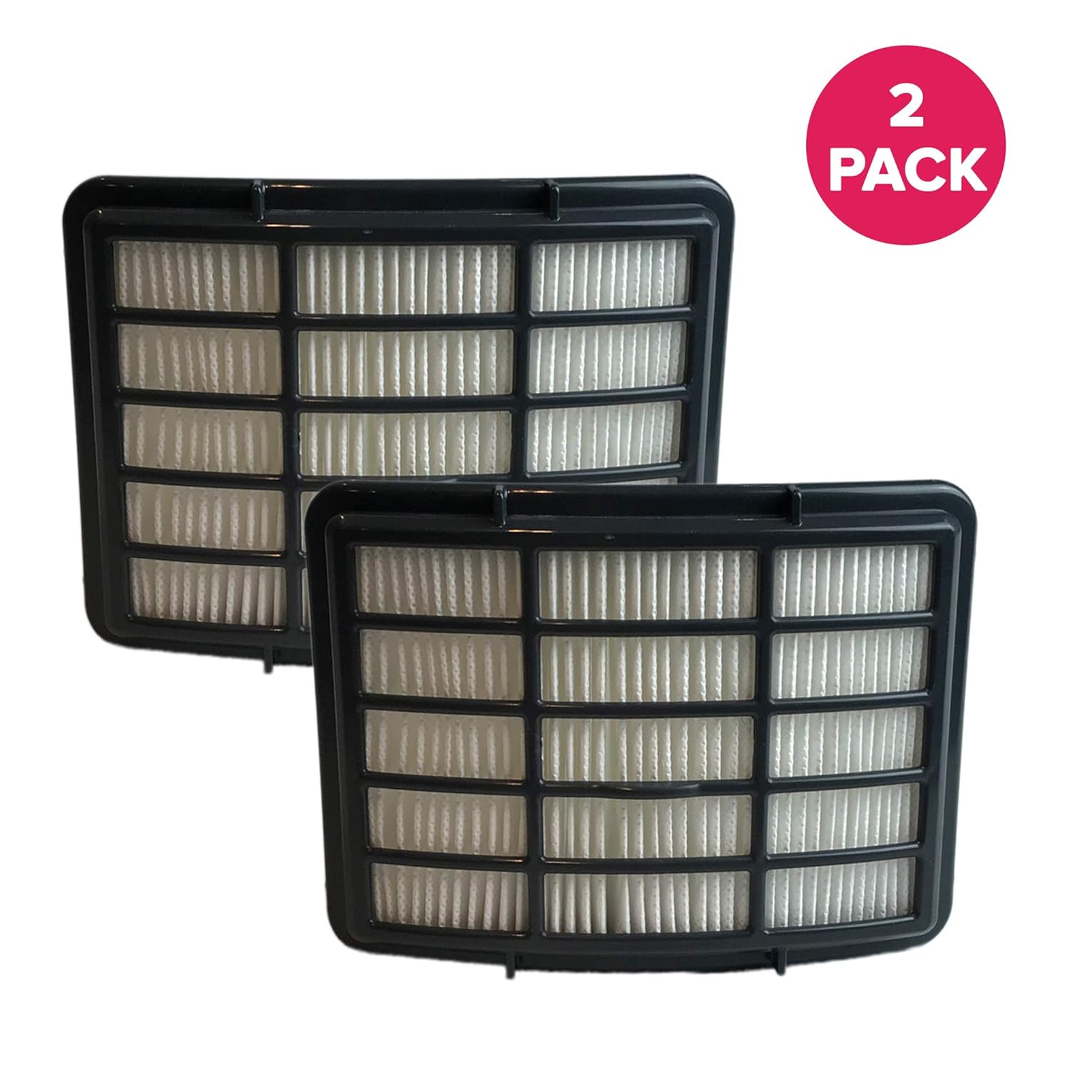Crucial Vacuum Air Filter Replacement - Compatible with Shark Models NV350 NV351 NV352 NV355 NV356 NV356E - Pair with Part # F651 XHF350 EUR-1804 EU-18027 for Long Life, Washable, Reusable (2 Pack)