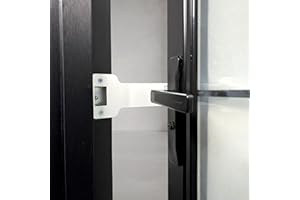 FRESHERACC Cat Door Latch, (3 Packs) Dog Proof Door Lock, Door Prop for Cats,Pet Door Stopper to Keep Dog Out of Litter Food, Fast Installment and No Damage [U.S Patent Pending] (3 Packs White)