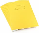 Silvine Exercise Book Ruled with Margin A4 Yellow Pack of 10