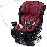 Britax Poplar S Convertible Car Seat, 2-in-1 Car Seat with Slim 17-Inch Design, ClickTight Technology, Ruby Onyx