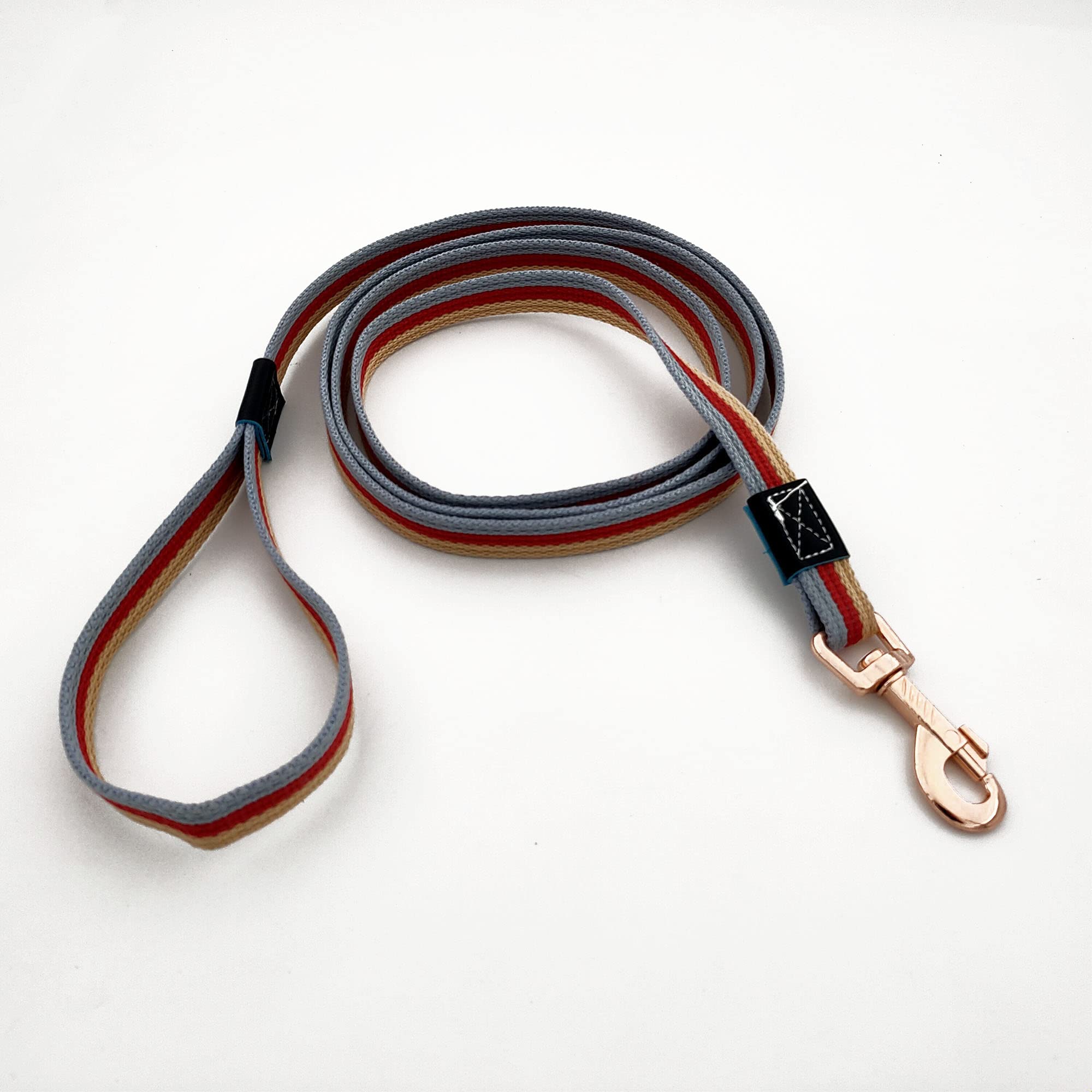 MCKhome Strong Pet 2M Lead Training Lead for Dogs 360° Rotating Buckle Soft Canvas Pet Leash for Large, Medium and Small Pet Dog Padded Comfort Handle-2M x 2CM (Red)