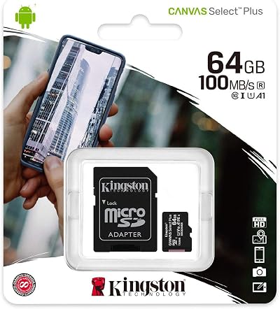 Kingston 64GB MicroSDXC Class 10 Memory Card for Samsung Galaxy S Series Phones