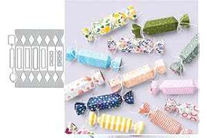 Suds&WH Treat Box Metal Die Cuts, Christmas Halloween Candy Frame Cutting Dies Cut Stencils for DIY Scrapbooking Decorative Embossing Paper Scrapbooking Card Making silver