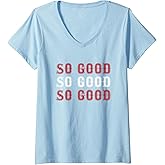Womens Boston Caroline So Good V-Neck T-Shirt