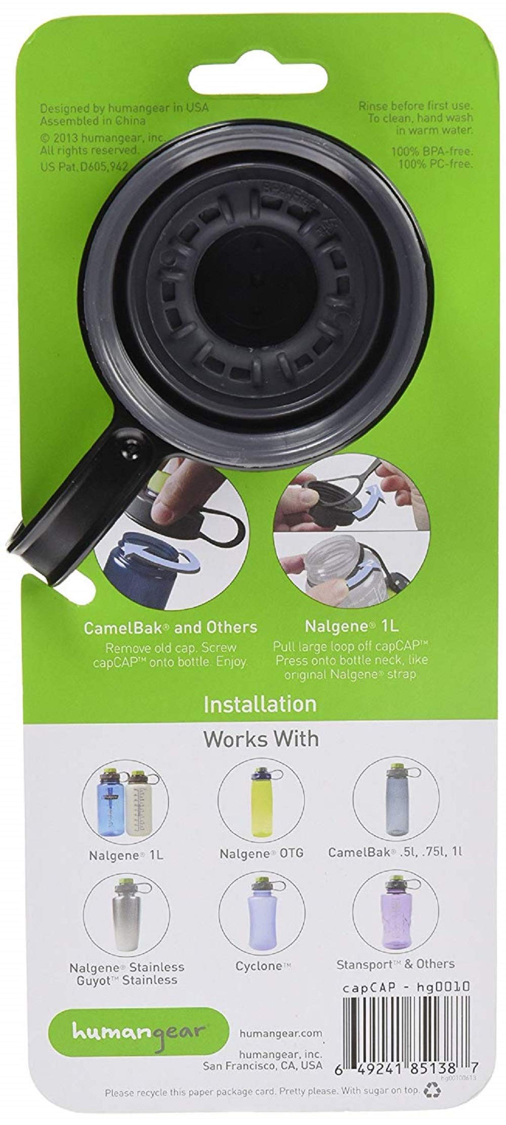 humangear nalgene cap