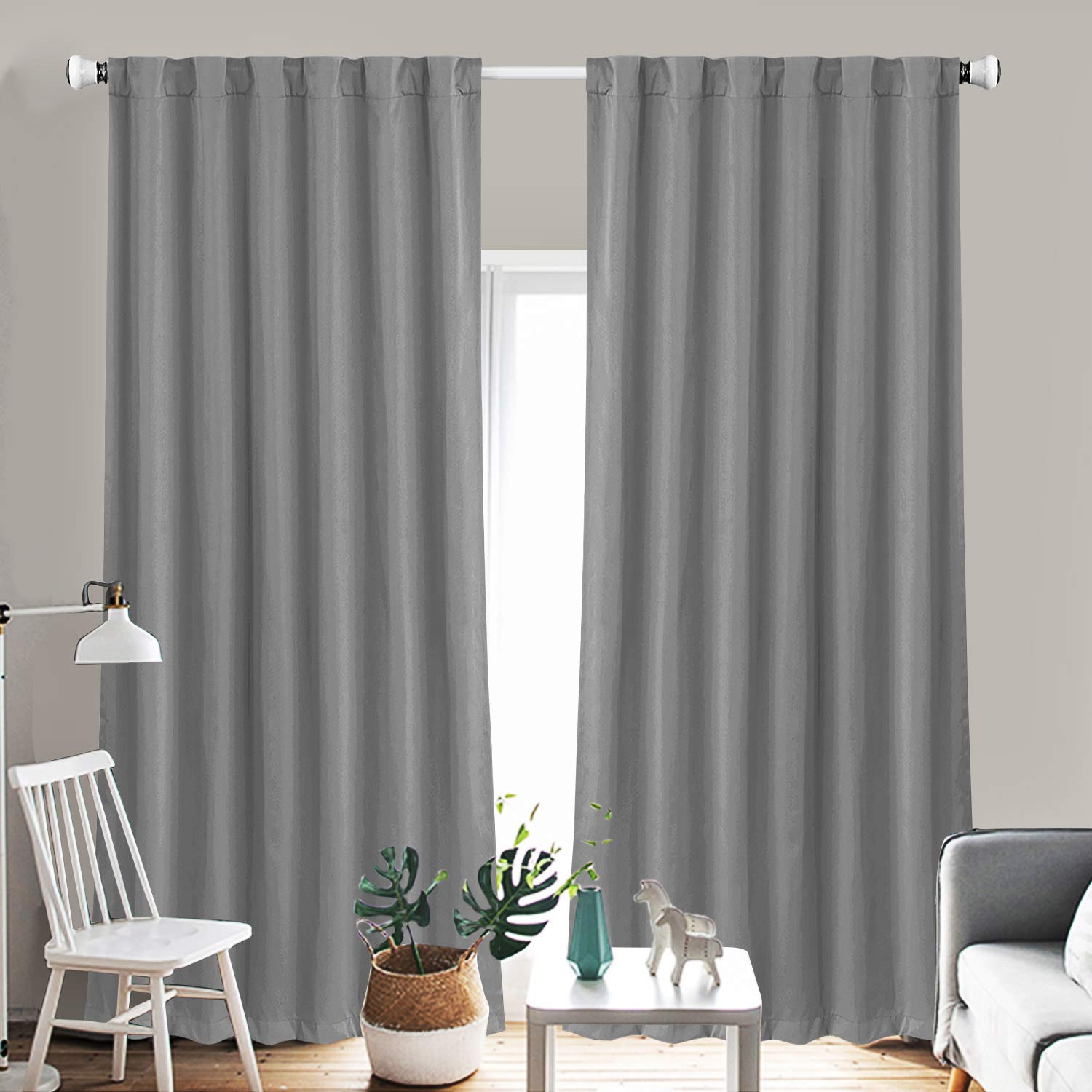 Best drapes for living room grey 84 inch