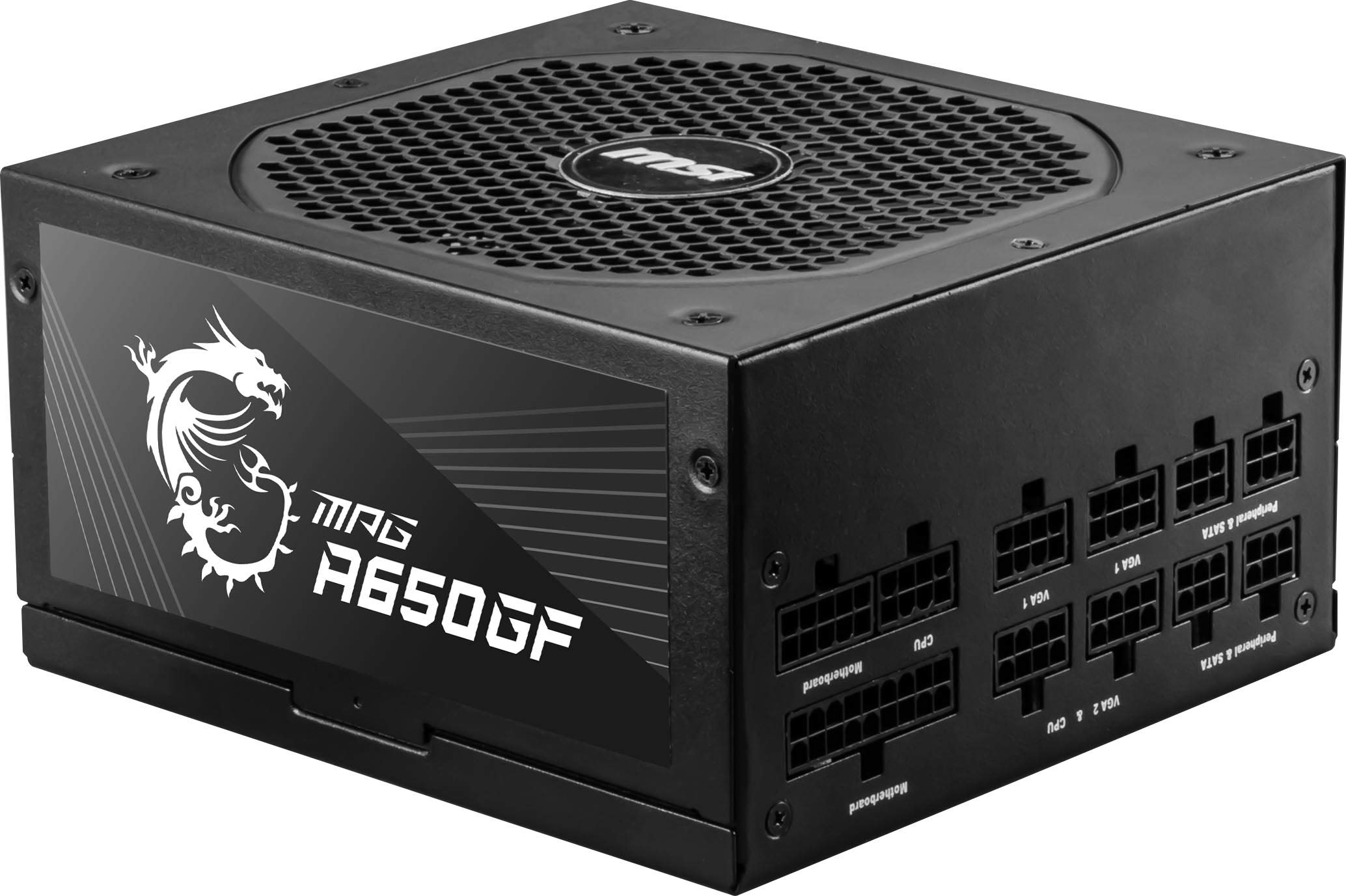 MSI MPG A650GF Gaming Power Supply - Full Modular - 80 PLUS Gold Certified 650W - 100% Japanese 105°C Capacitors - Compact Size - ATX PSU