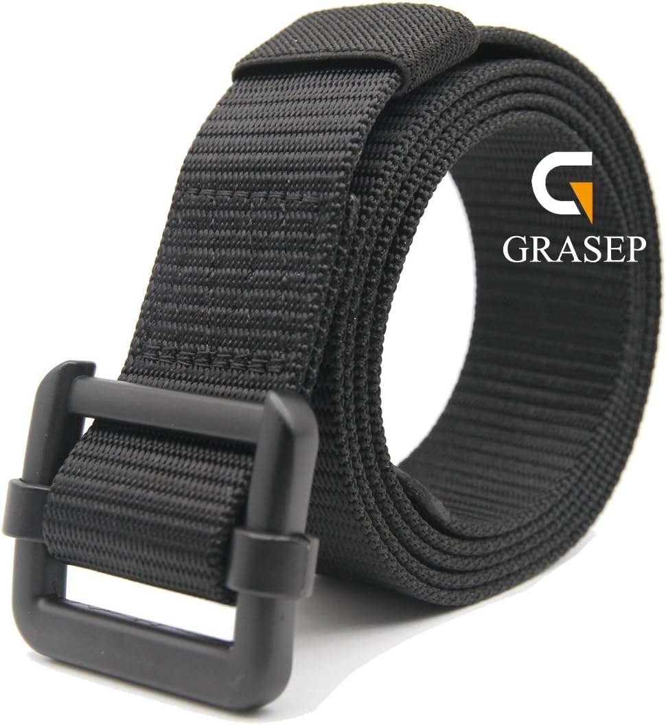 GRASEP Nylon Webbing Tactical Belts for Army Military Casual Outdoor Everyday CCW Hunting Shooting Carry