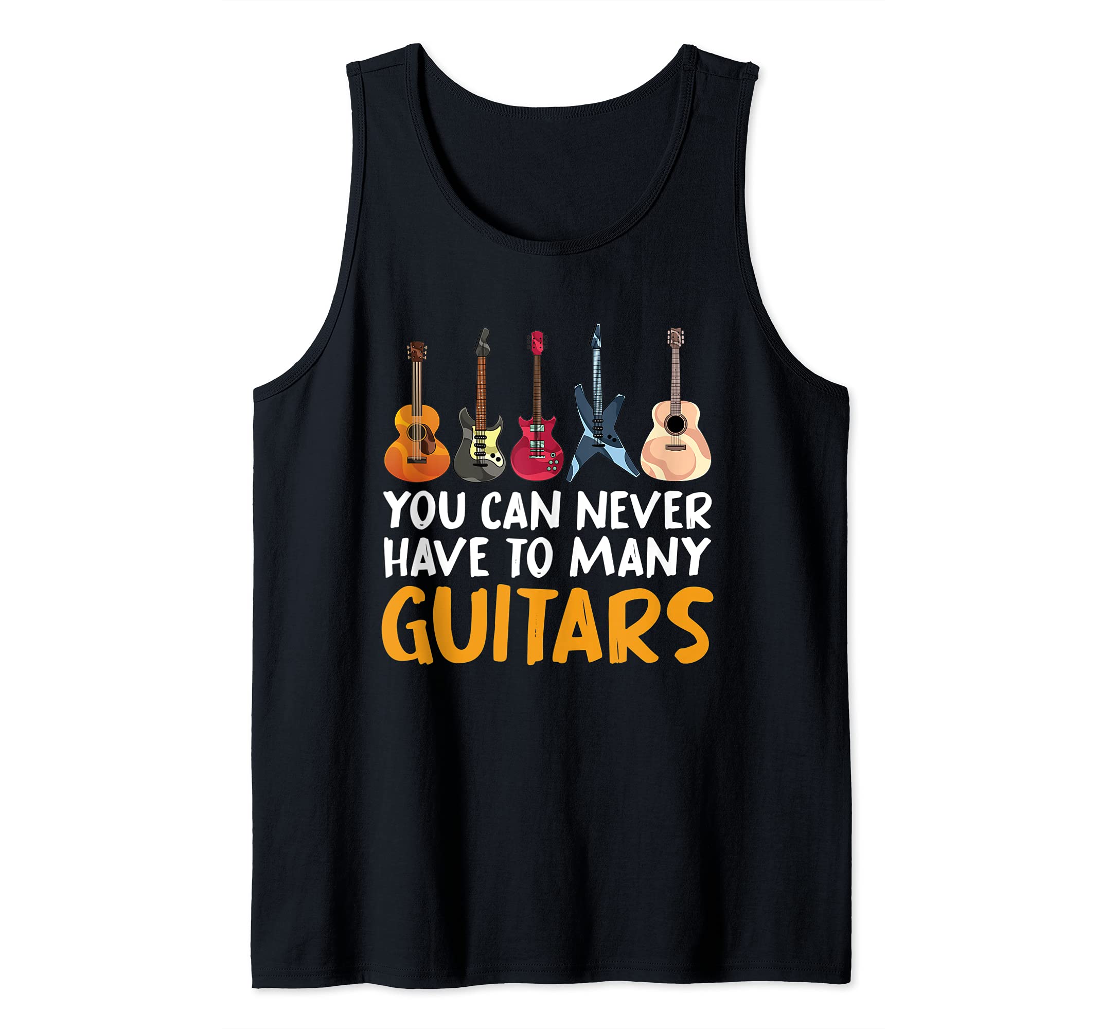Funny Guitarist Acoustic Guitar Musician Electric Guitar Tank Top