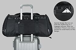 Sports Travel Duffel Gym Bag for Men Women with