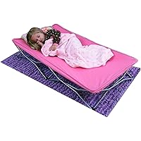 Regalo My Cot Portable Toddler Bed, Includes Fitted Sheet, Pink