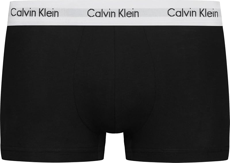 Herren Boxershorts, Hüft-Shorts, hochwertige Baumwoll-Unterhosen für Männer, mit Stretch-Anteil, elastischer Bund, 3er Pack, Schwarz (Black 001), M
