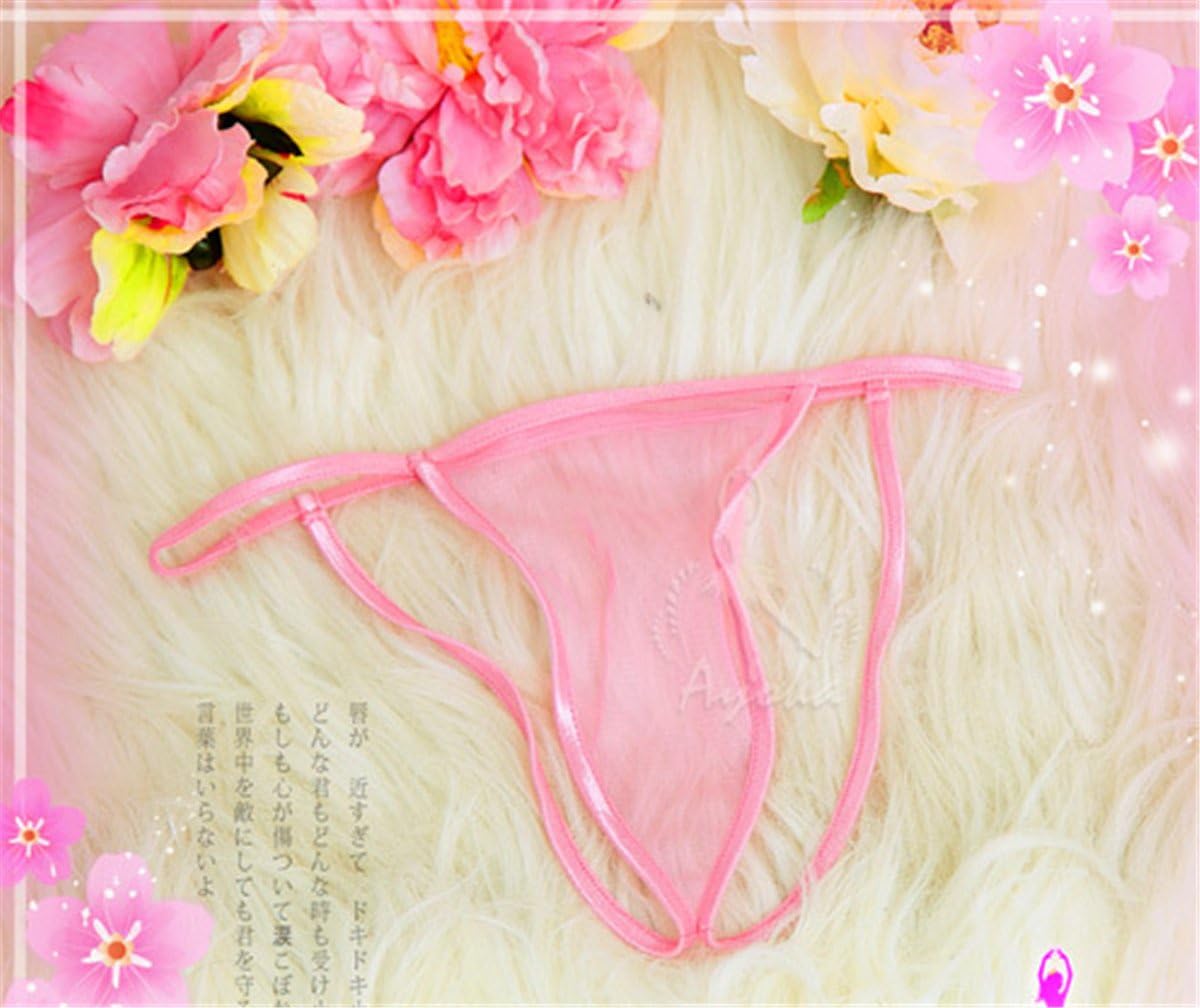 Amazon Co Jp Lzrol 透け感 紐パン セクシー ランジェリー 下着 レディース ショーツ パンティ パンツ 透け かわいい ピンク ホビー