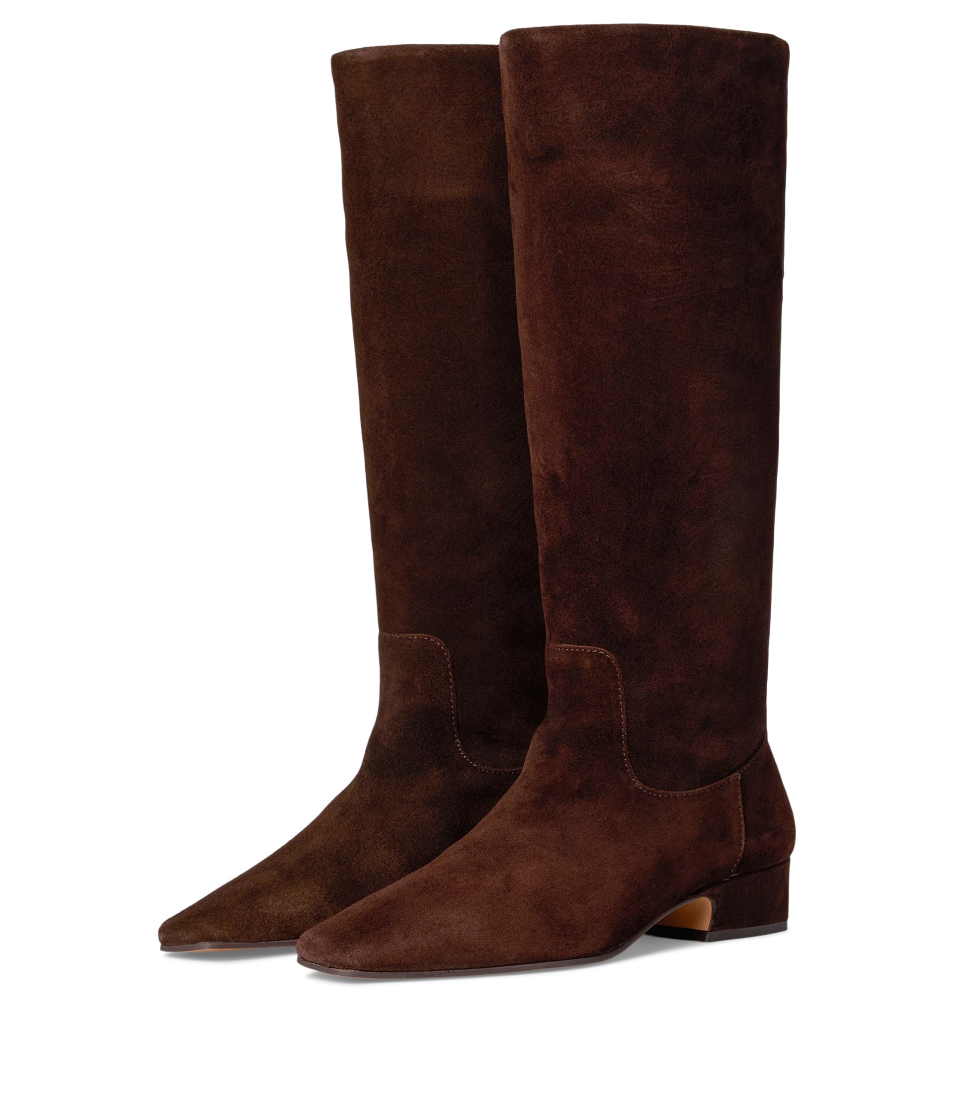 Steve Madden Women’s Dantelle Knee High Boot, Brown Suede, 6.5