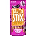 Tiki Cat Stix Mousse Treats, Single Serve Indulgent Lickable Treat or Dry Food Topper, with Chicken in Creamy Gravy, 3 oz. Pouch (Pack of 6)