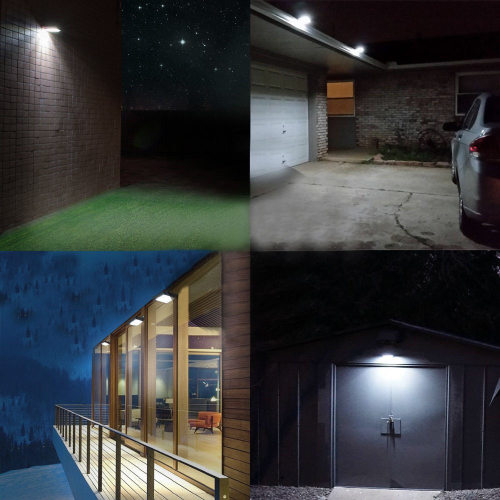 Solarmks 16 LED Solar Powered Motion Sensor Lights, Waterproof Stainless Steel Body 2 of Pack