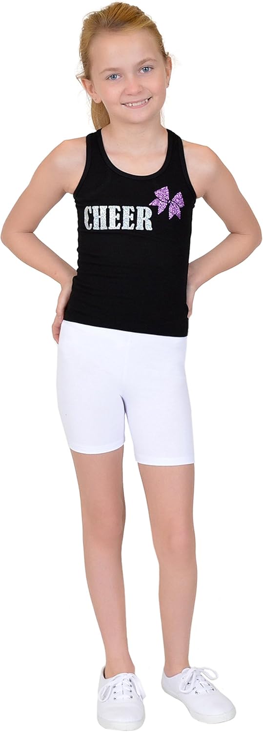 baby girl white cycling shorts
