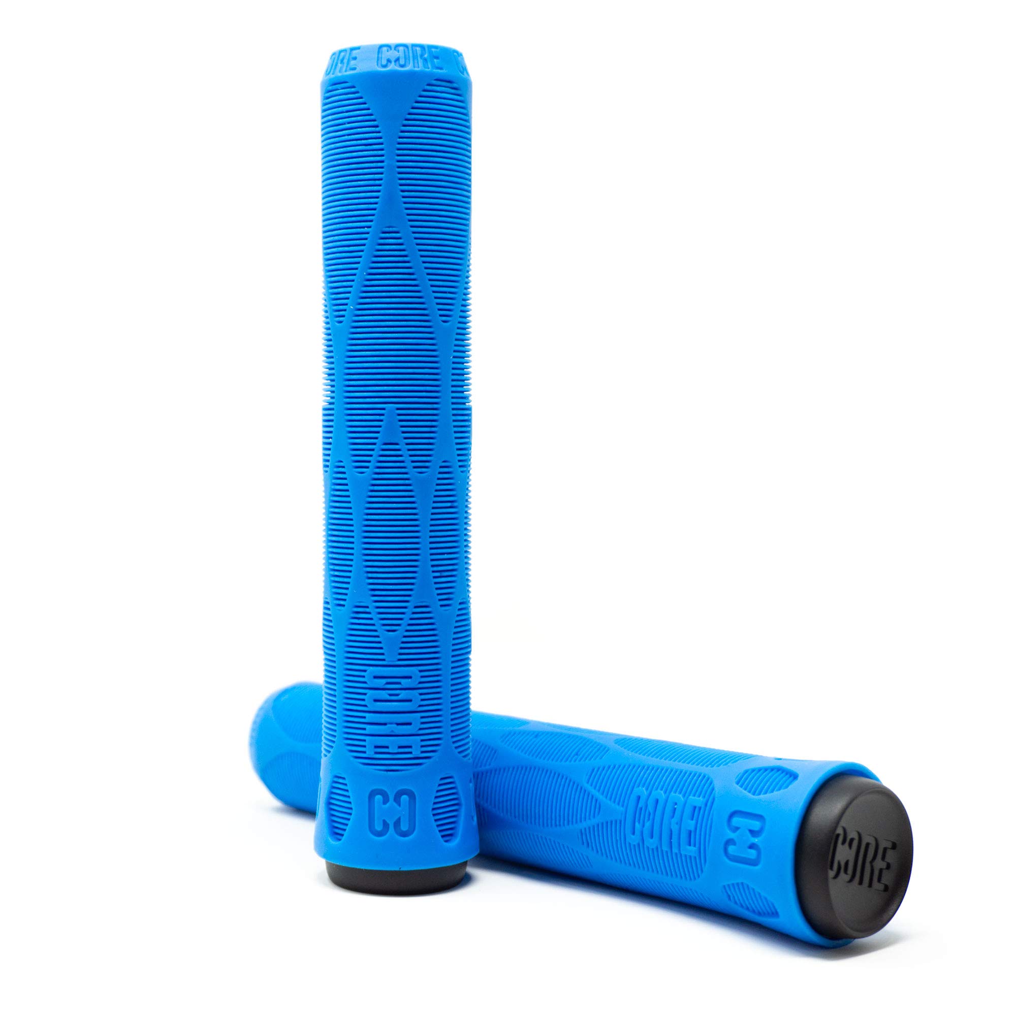 CORE Pro Handlebar Grips, Super Soft 170mm Longneck Universal Cycling Grip fits all Stunt Scooters BMX & Mountain Bikes, Premium comfort Bicycle Handle Grip - Blue