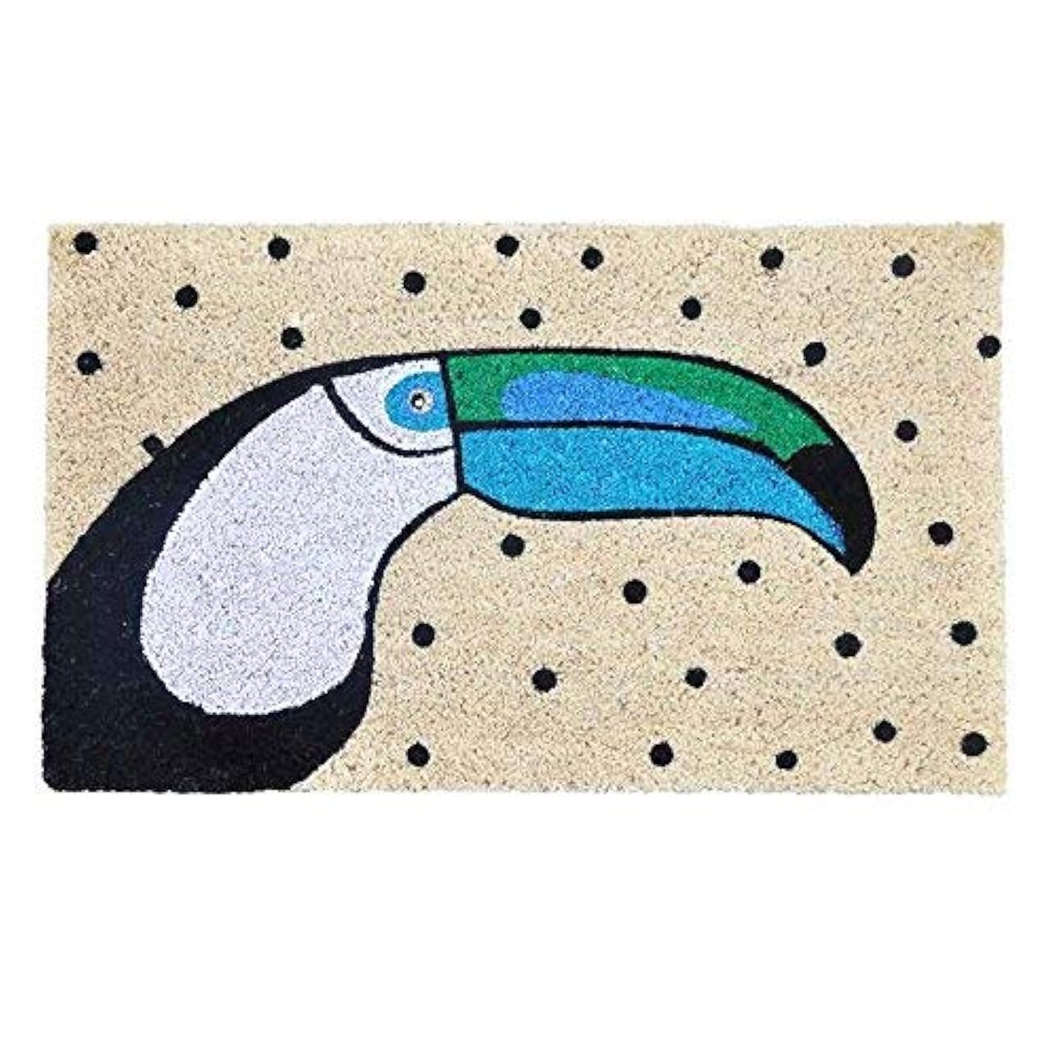 Bombay Duck Toucan Door Mat, Coir, Multi-Color, 74 x 45 x 3 cm