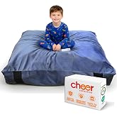 Crash Landing Pad for Kids, Sensory Crash Mat with Washable Cover, 3 x 4 Ft | Safe, Cushioned and Supportive For Active Play; Foam-Filled Jump Pad for Sensory Kids, Four Mesh Vents for sensory Rooms