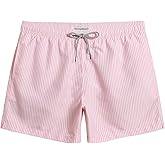 maamgic Mens Swim Trunks 5 Inch with Mesh Lining, Quick Dry Mens Bathing Suit, Swim Shorts for Swimming and Beach