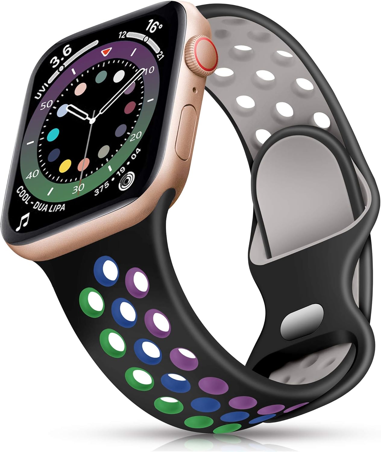 Epova Silicone Sport Strap Compatible with Apple Watch Strap 38mm 40mm 41mm 42mm