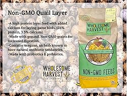 Wholesome Harvest Non-GMO Quail Layer Feed