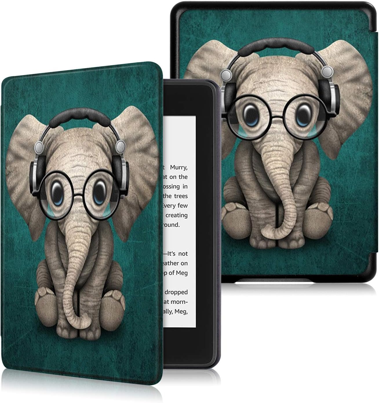 Anvas Case Fits Kindle 10th Gen 2019,Thinnest Shell Smart Cover with Auto Wake / Sleep Compatible for All-new Amazon Kindle 6 Inch 2019 Release (Not for Paperwhite 10th Gen 2018),Elephant