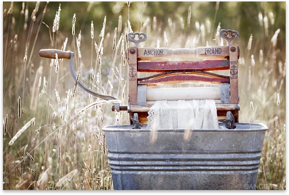 Photographs - Antique Wringer Washer Laundry Room Decor, Americana Fine Art Photography Print, Laundry Room Art