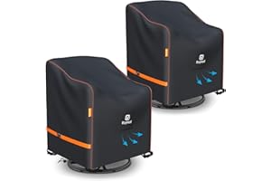 Patio Chair Covers Outdoor Waterproof Furniture Adirondack Chair Covers,Rocking Chair Cover Outdoor Swivel Chair Covers(2Pack