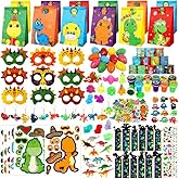 RichSmile 230PCS Dinosaur Party Favors - Dinosaur Birthday Party Supplies & Goodie Bags for Kids Birthday, Dino Themed Party Decorations Gifts Fillers Stuffers Toys
