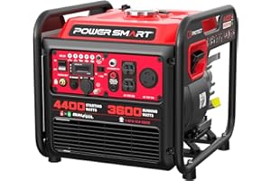 4400-Watt Dual Fuel Portable Inverter Generator, PowerSmart Gas Powered, CO-Sensor, Lightweight & Quiet for Home Use and Emergency Backup, Camping, EPA Compliant