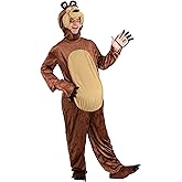 "Masha and The Bear Adult Bear Costume - Jumpsuit, Shoe Covers, Hand Covers, Hood - for Adults"